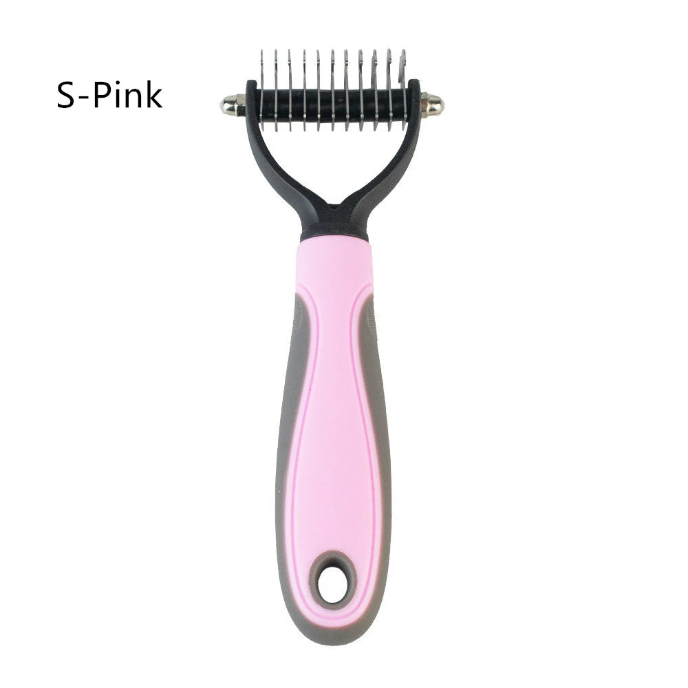Professional Pet Grooming Comb for Effective Hair Removal and Detangling for Dogs and Cats with Long, Curly Fur