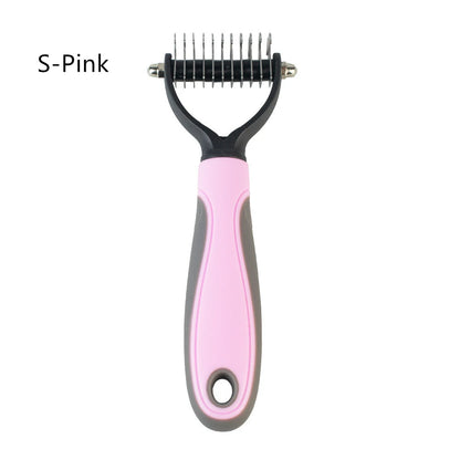 Professional Pet Grooming Comb for Effective Hair Removal and Detangling for Dogs and Cats with Long, Curly Fur