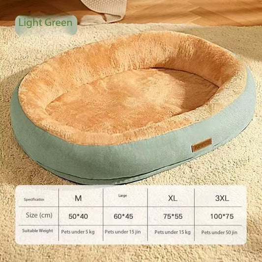 Winter Warm Small Dog and Cat Bed - Washable Calming Cushion for Pets