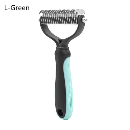 Professional Pet Grooming Comb for Effective Hair Removal and Detangling for Dogs and Cats with Long, Curly Fur