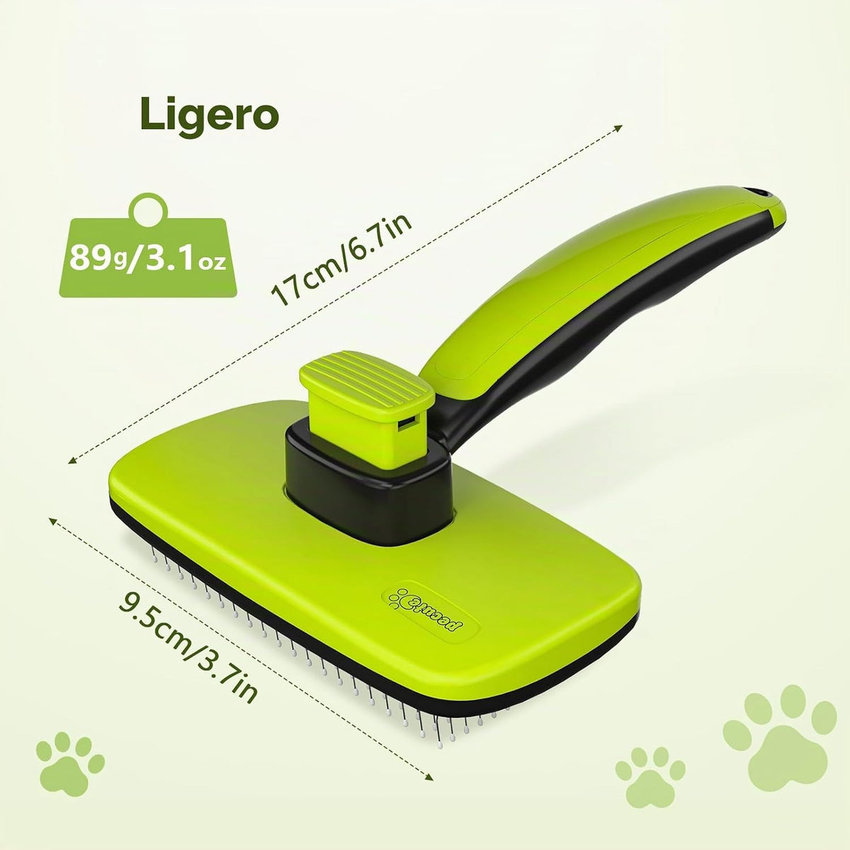 Pecute Professional Pet Brush for Dogs and Cats, Suitable for Short and Long Fur