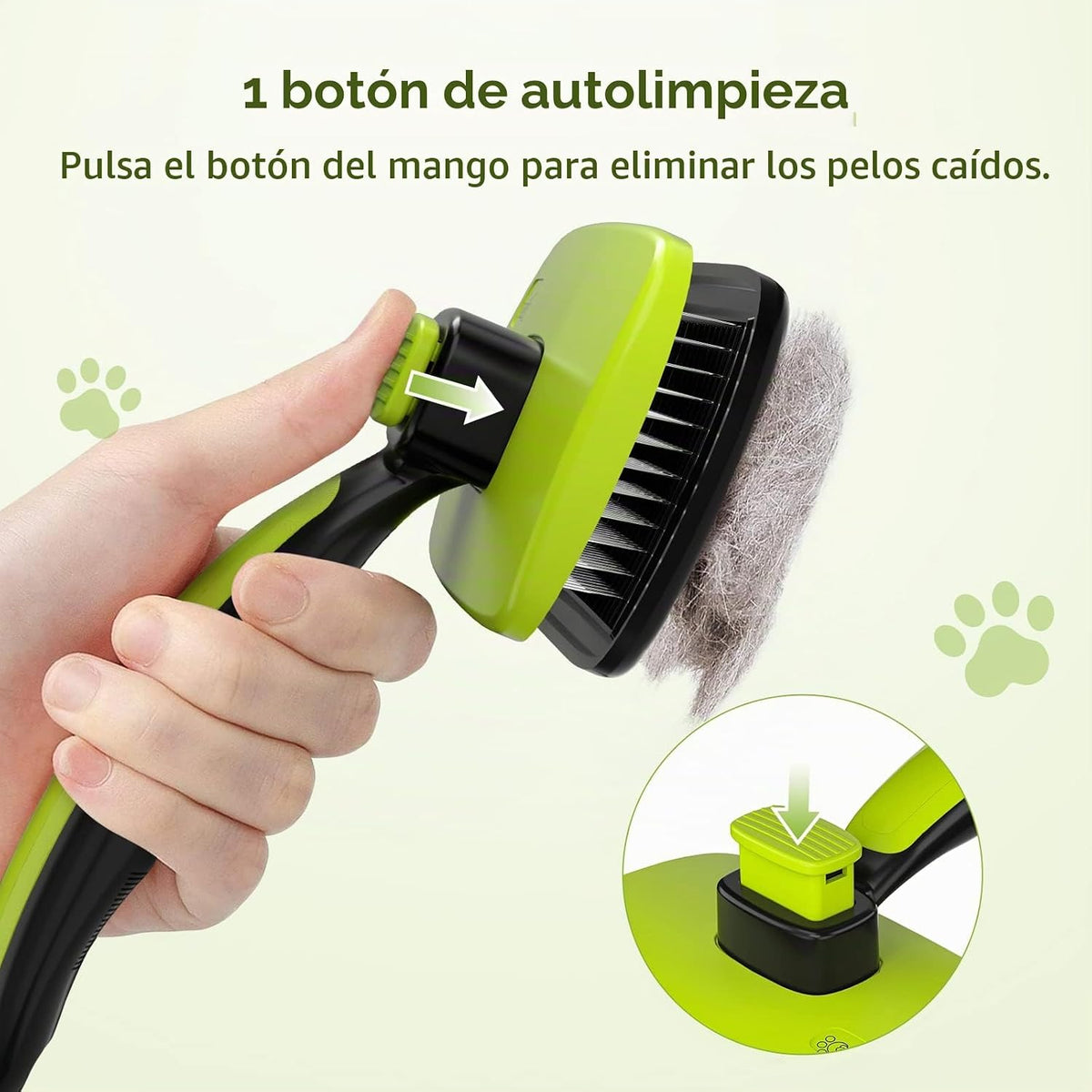 Pecute Professional Pet Brush for Dogs and Cats, Suitable for Short and Long Fur