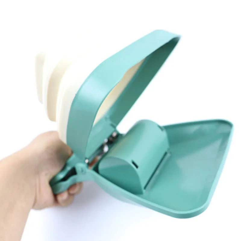 Foldable Dog Pooper Scooper with Biodegradable Bags for Easy Waste Cleanup