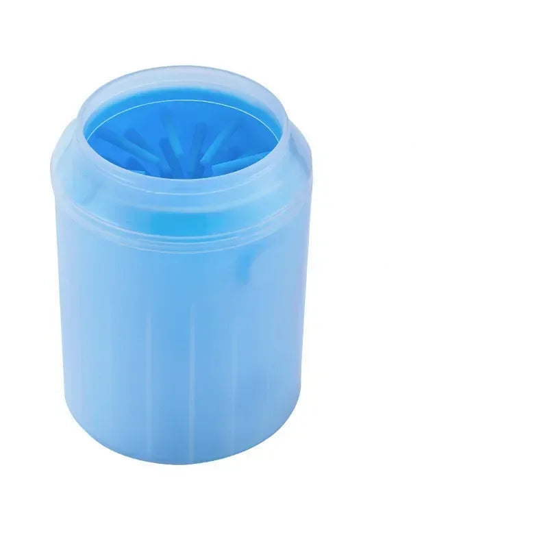 Portable Silicone Dog Paw Cleaner with Combs and Towel – Quick Foot Washing Bucket for Outdoor Use