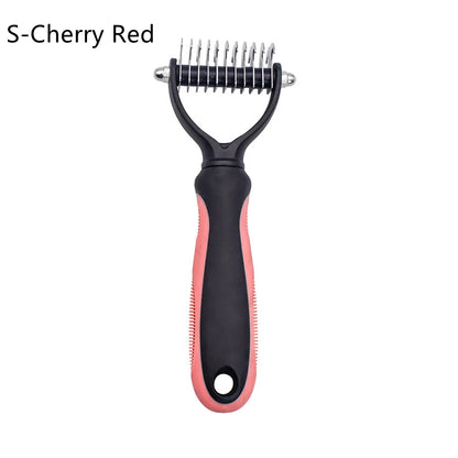 Professional Pet Grooming Comb for Effective Hair Removal and Detangling for Dogs and Cats with Long, Curly Fur
