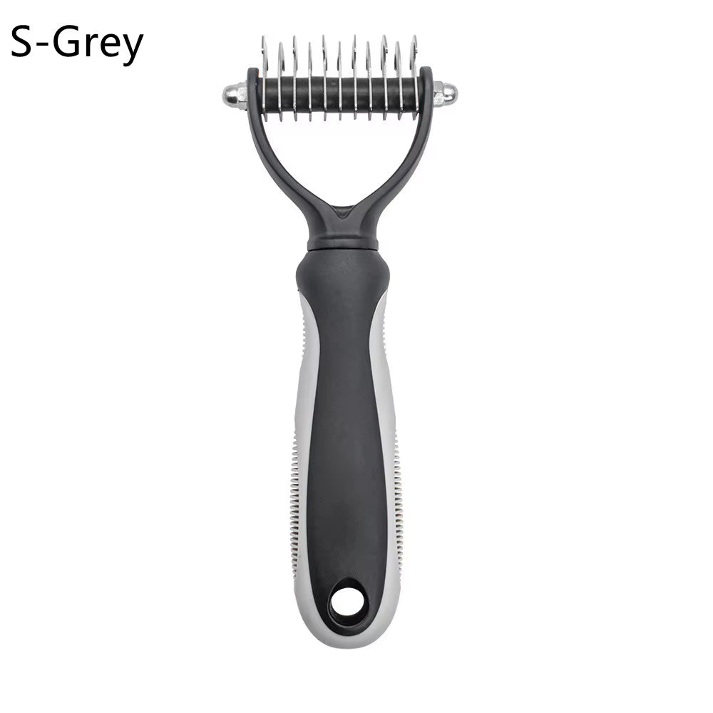 Professional Pet Grooming Comb for Effective Hair Removal and Detangling for Dogs and Cats with Long, Curly Fur