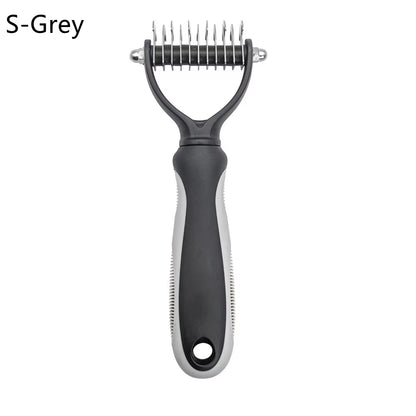 Professional Pet Grooming Comb for Effective Hair Removal and Detangling for Dogs and Cats with Long, Curly Fur