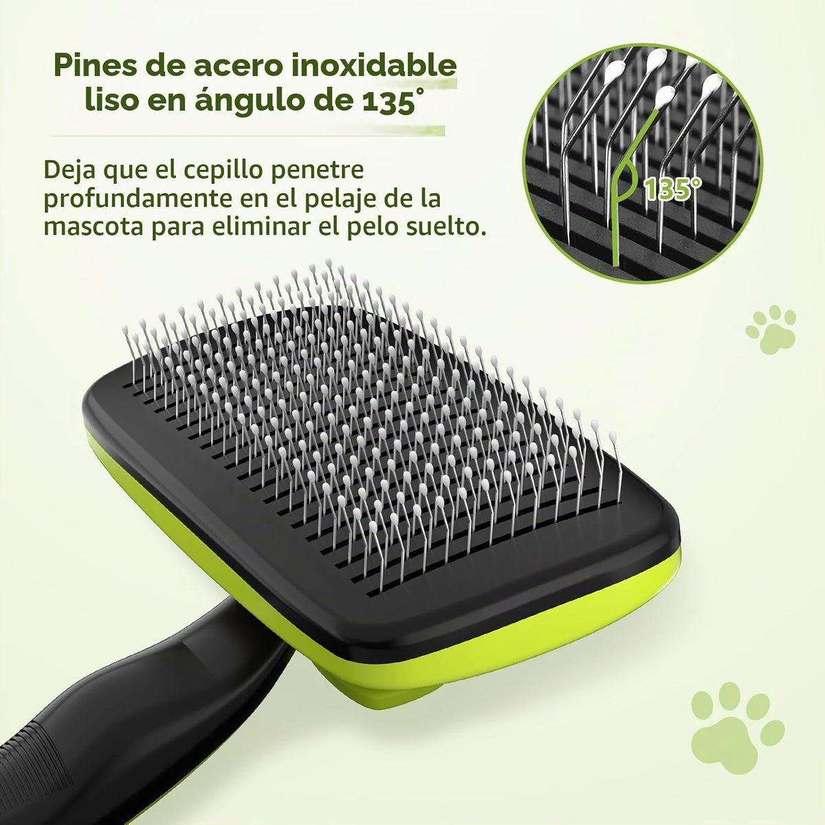 Pecute Professional Pet Brush for Dogs and Cats, Suitable for Short and Long Fur