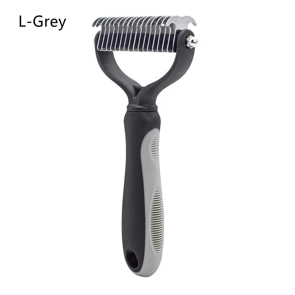 Professional Pet Grooming Comb for Effective Hair Removal and Detangling for Dogs and Cats with Long, Curly Fur