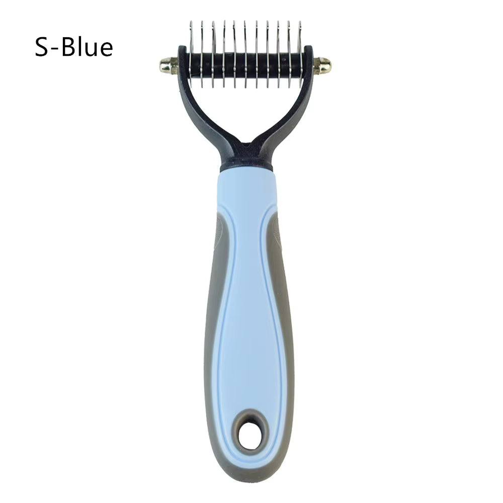 Professional Pet Grooming Comb for Effective Hair Removal and Detangling for Dogs and Cats with Long, Curly Fur