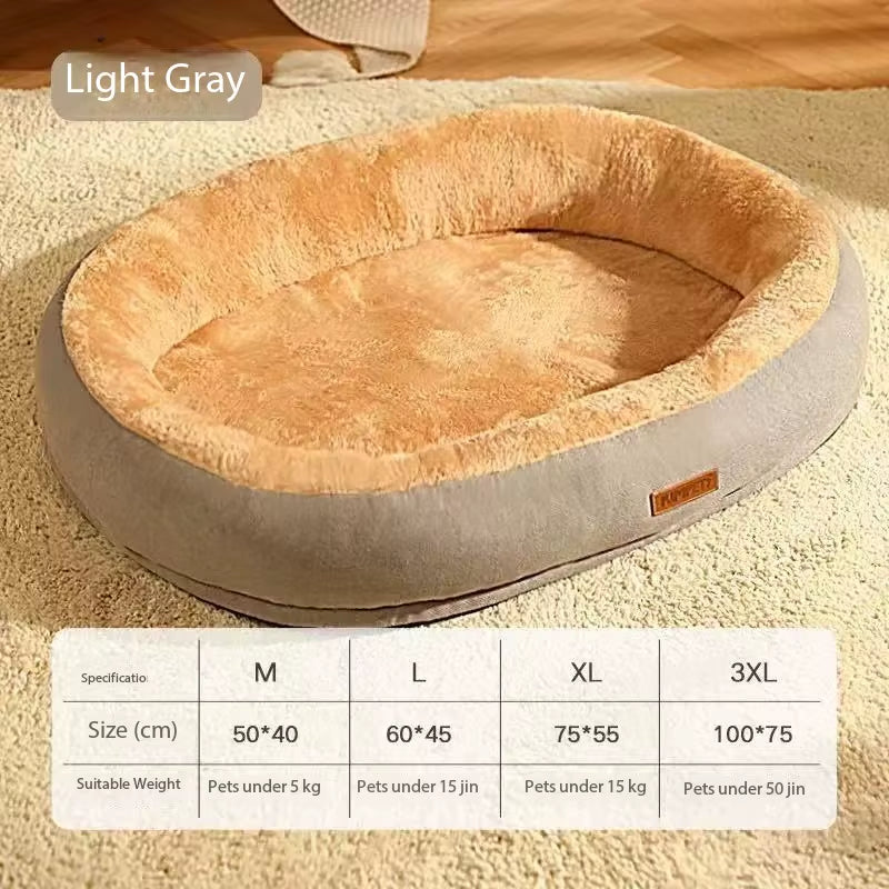 Winter Warm Small Dog and Cat Bed - Washable Calming Cushion for Pets